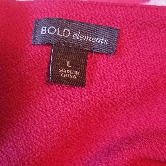 Bold Elements Women's Red Bodycon Side Cutout Dress Size Large NWT - Picture 9 of 14